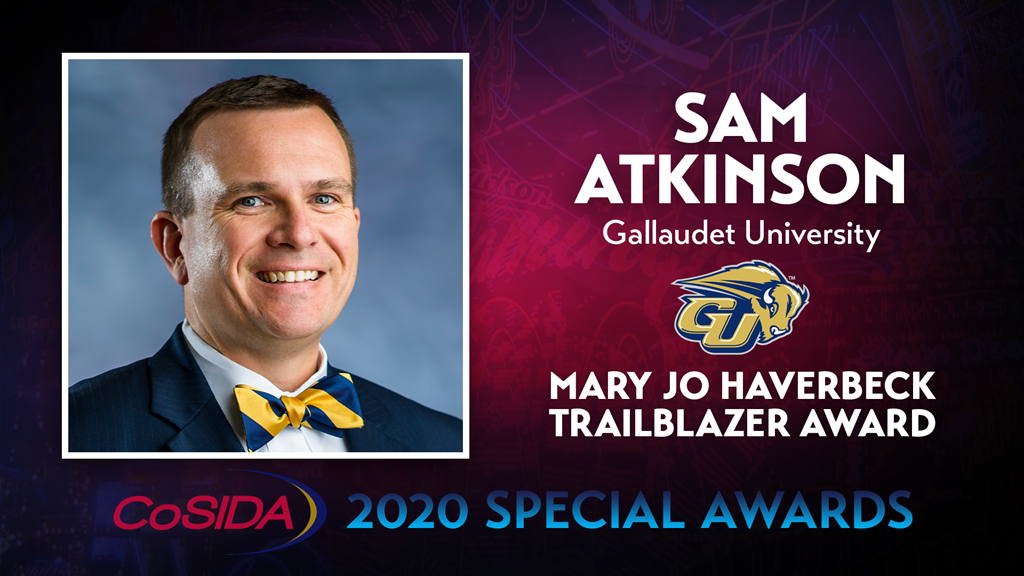 2020 Special Awards Salute: Sam Atkinson (Gallaudet), Mary Jo Haverbeck Trailblazer Award